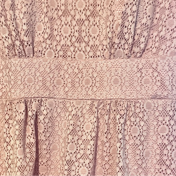 Established 1962 Light Mauve Pink Embroidered Lace Dress, Size 14 - Picture 2 of 3